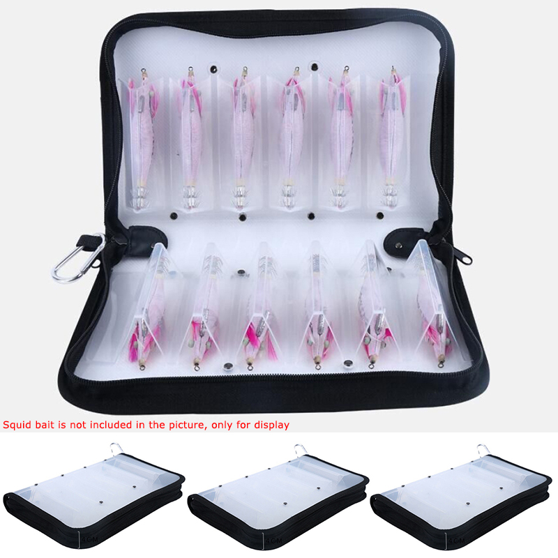 Plastic Transparent Visual Squ - Fishing Hook Jig reseña y precio