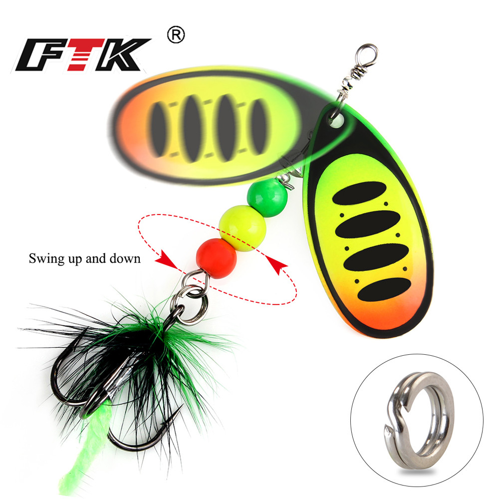 FTK Spinner Bait Fishing Lure  - Fishing Hook Treble reseña y precio