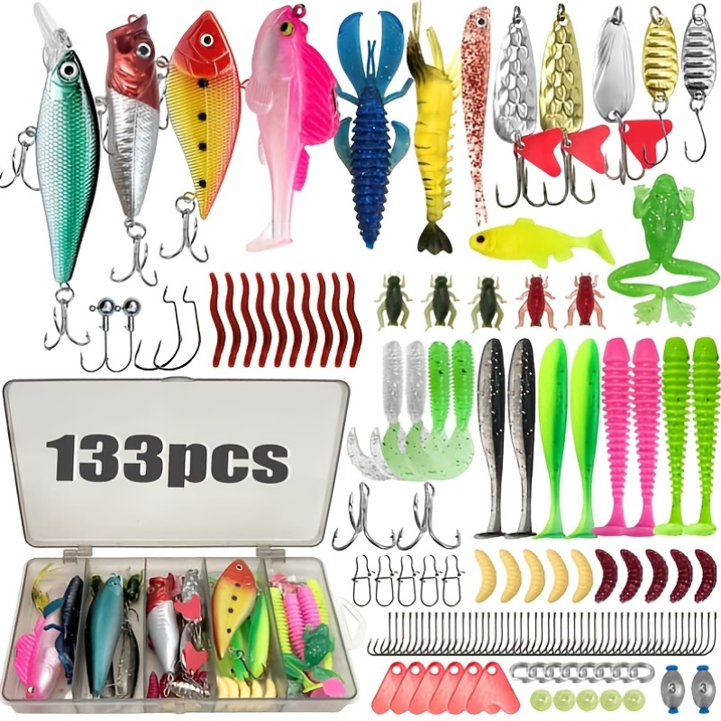 133Pcs Premium Fishing Lures T - Fishing Hook Jig reseña y precio