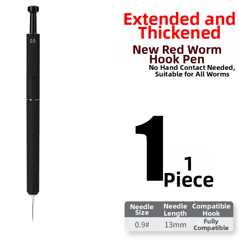 Red worm baiting device for fi - Fishing Hook Size reseña y precio