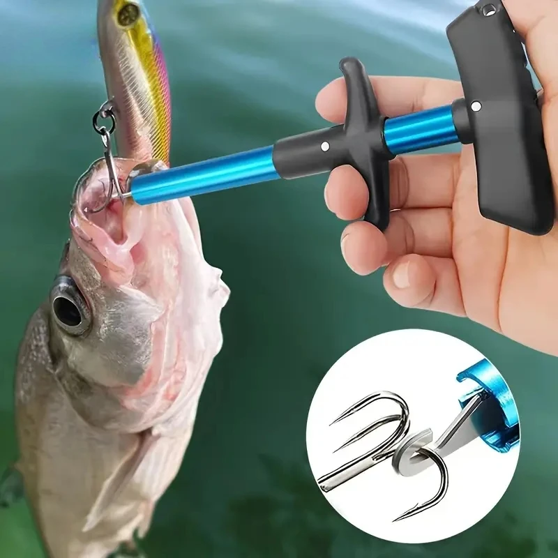1/2pcs Portable Aluminum T-Hoo - Fishing Hook Remover reseña y precio