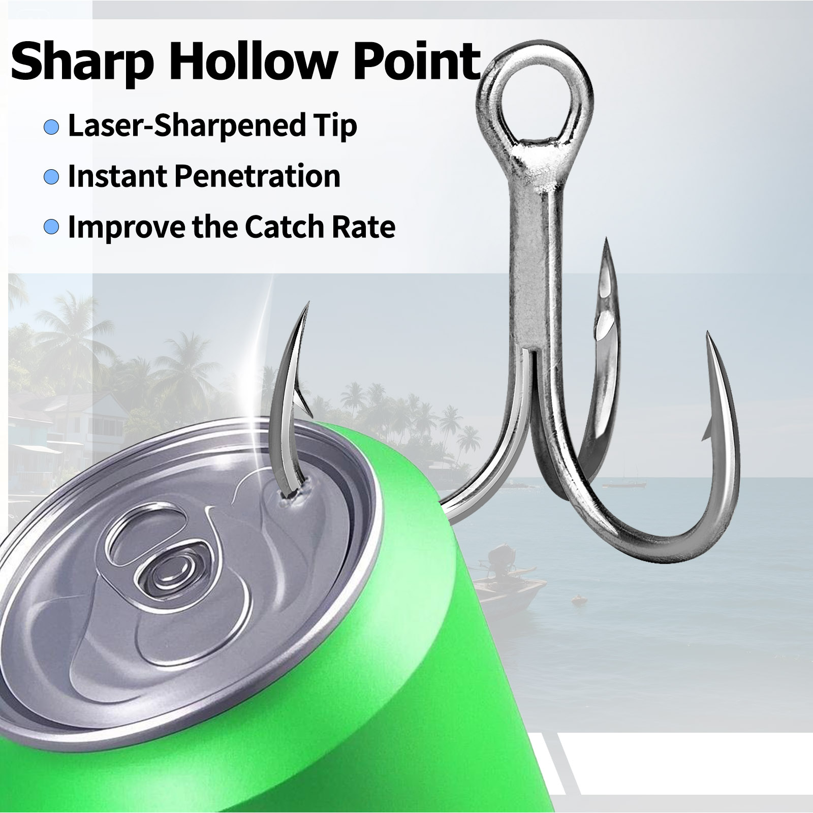 9KM Saltwater Treble Hooks 3X  - Fishing Hook Treble reseña y precio