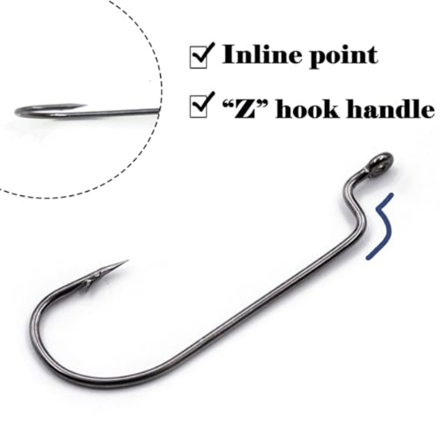EWG Hooks for Bass Fishing, 50 - Fishing Hook Weedless reseña y precio