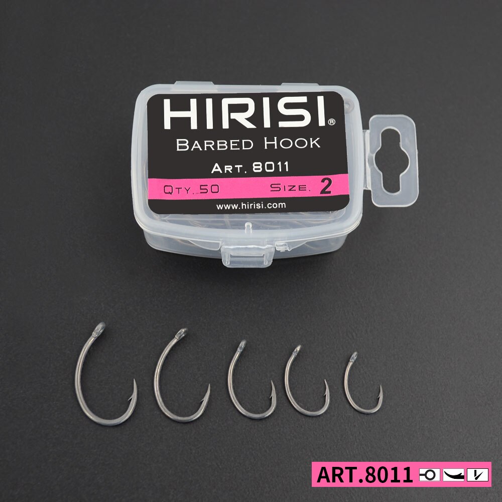 Hirisi Carp Fishing Hooks 50pc - Fishing Hook Offset reseña y precio