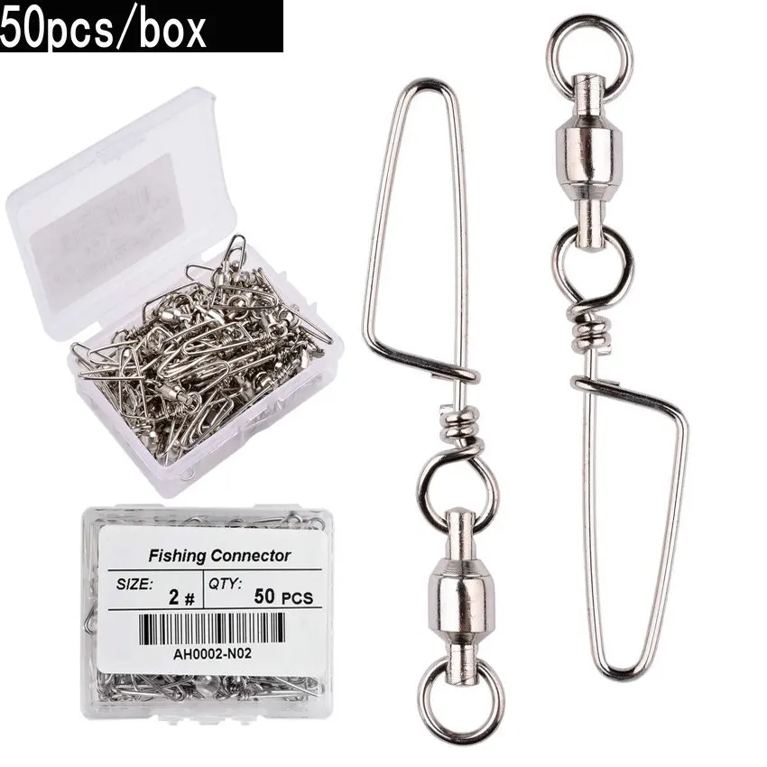50pcs Fishing Ball Bearing Swi - Fishing Hook Box reseña y precio